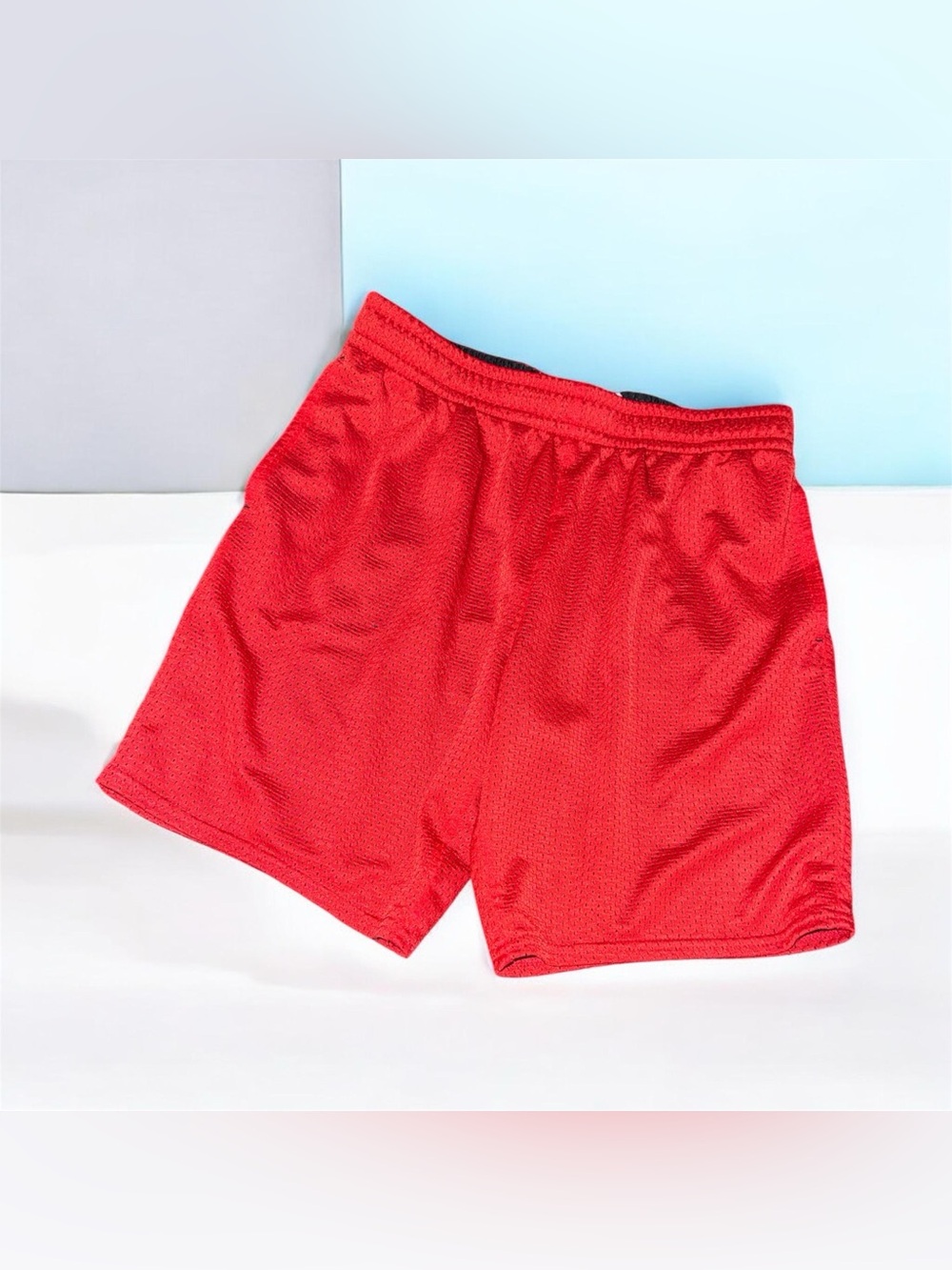 Boy’s Red Athletic Mesh Shorts